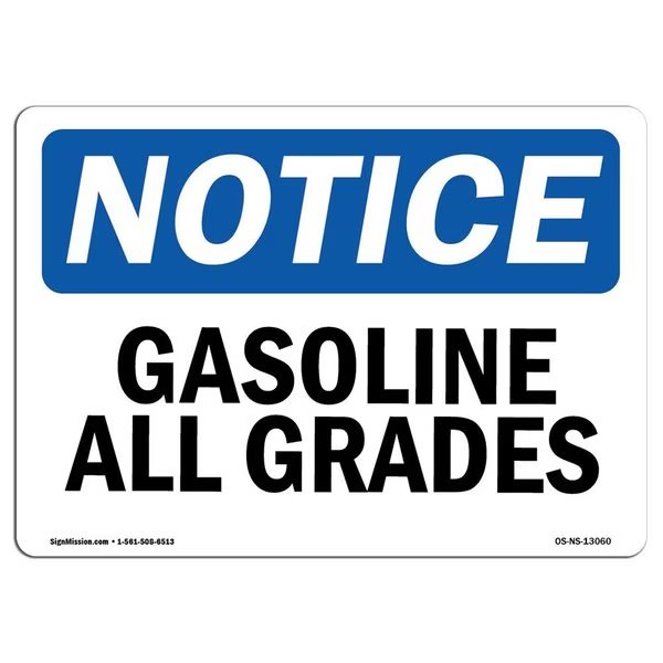 Safety Sign, OSHA Notice, 12
